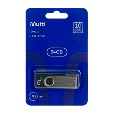 Pen Drive Twist Multilaser 64GB Original